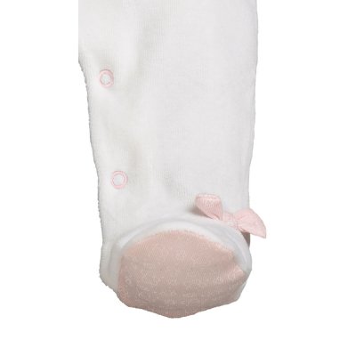 Pyjama bébé velours blanc 1 mois lilibelle
