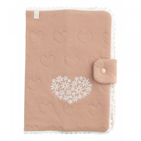 Protège carnet de santé bébé petit coeur Sauthon baby deco