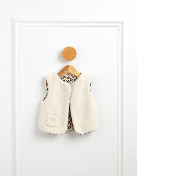 Gilet sans manche léopard Sauthon baby deco