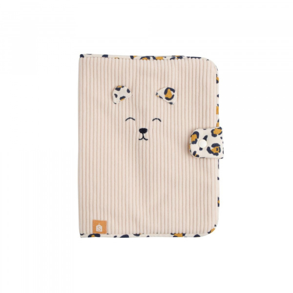 Protège carnet de santé léopard rose Sauthon baby deco