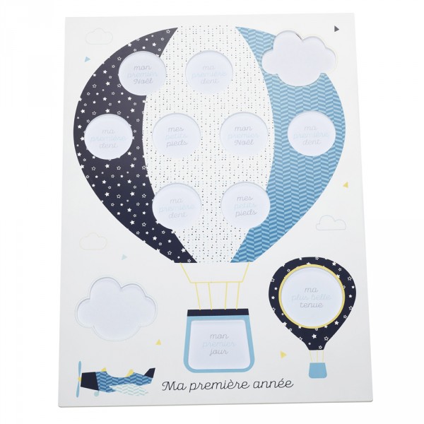 Pêle-mêle photo ma première année lazare Sauthon baby deco