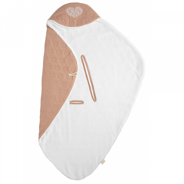 Couverture nomade bébé petit coeur Sauthon baby deco