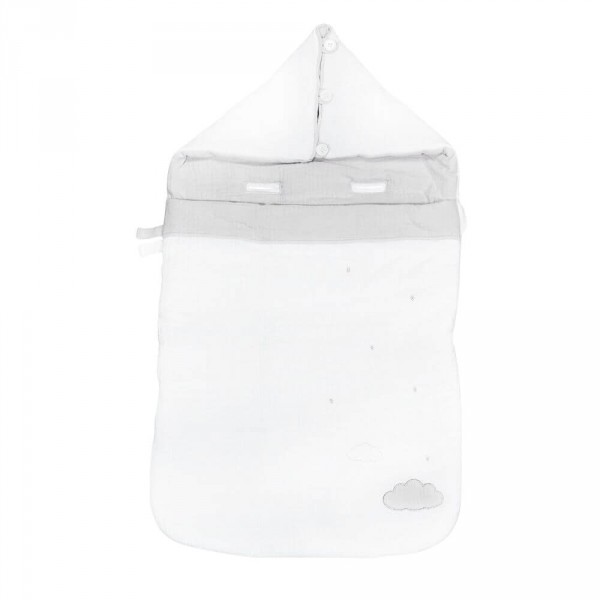 Nid d'ange nomade 80cm lily grey Sauthon baby deco