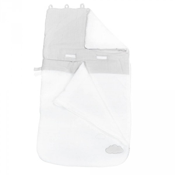 Nid d'ange nomade 80cm lily grey Sauthon baby deco