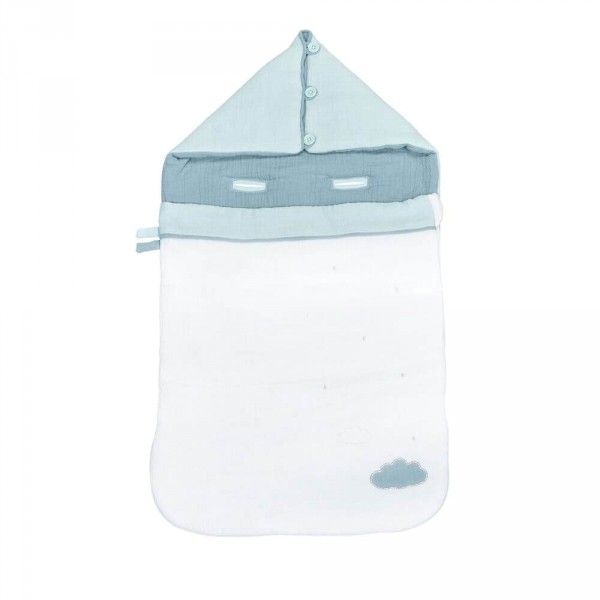 Nid d'ange nomade 80cm lily mint Sauthon baby deco