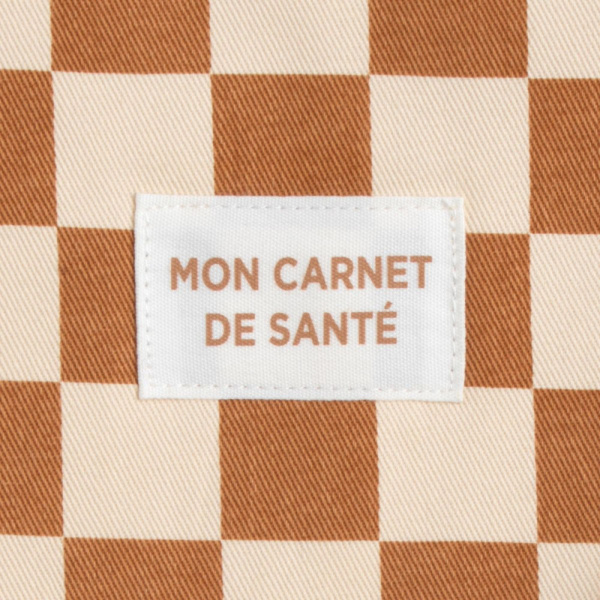 Protège carnet de santé damier petit chou Sauthon baby deco