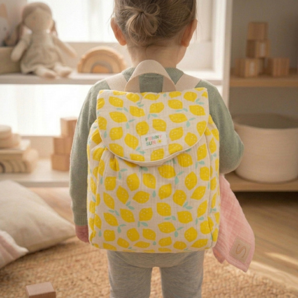 Sac à dos citron Sauthon baby deco