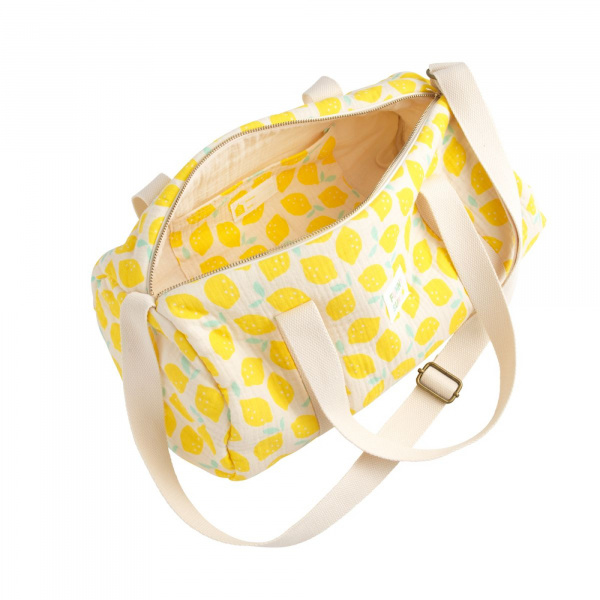 Sac polochon citron Sauthon baby deco