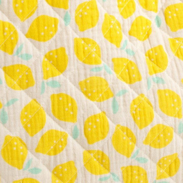 Sac cabas citron Sauthon baby deco