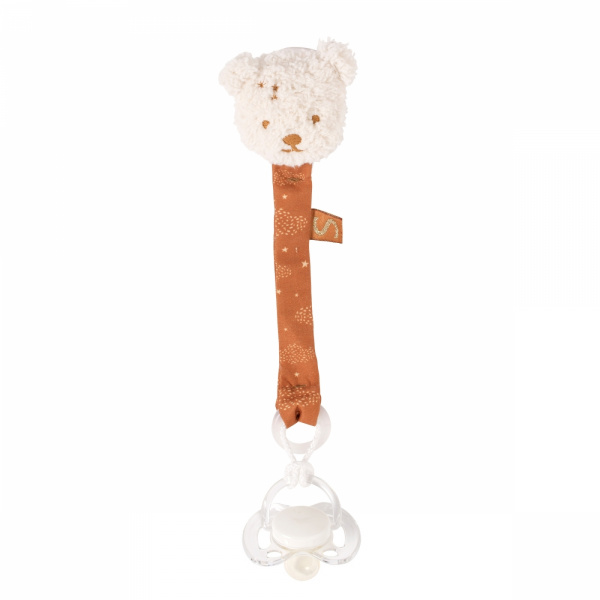 Attache sucette ourson orsino Sauthon baby deco