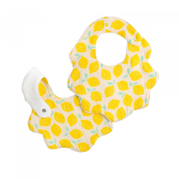 Lot de 2 bavoirs Sauthon baby deco