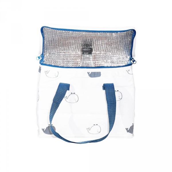 Sac isotherme bébé blue baleine Sauthon baby deco