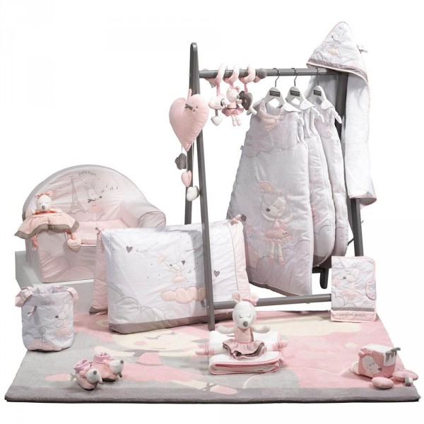 Lot de 2 bavoirs lilibelle Sauthon baby deco