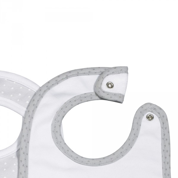 Lot de 2 bavoirs céleste Sauthon baby deco