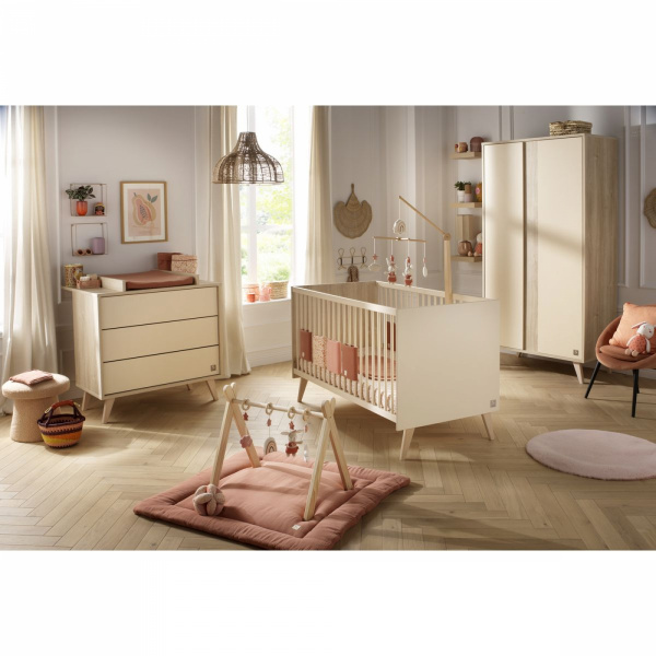 Chambre bébé duo lit + commode melinee + plan à langer offert Sauthon meubles