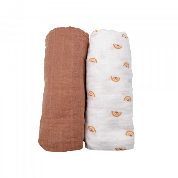 Lot de 2 draps housse coton bio sunlight Sauthon baby deco