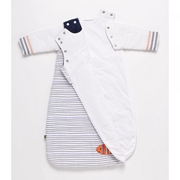 Gigoteuse hiver 0-6 mois avec manches baby sailor Sauthon baby deco