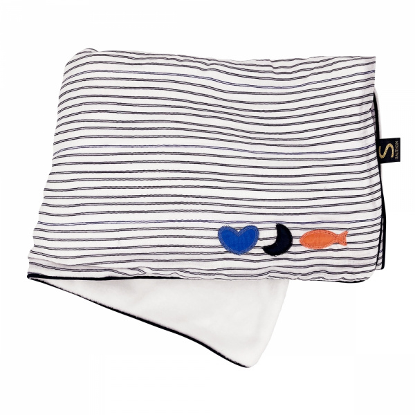Couverture bébé polaire 75 x 100 cm baby sailor Sauthon baby deco