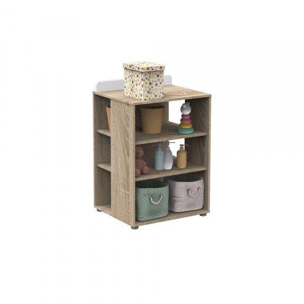 Lit évolutif bébé combiné 60x120 cm en 90x190 cm + tiroir de lit nova blanc lin Sauthon meubles