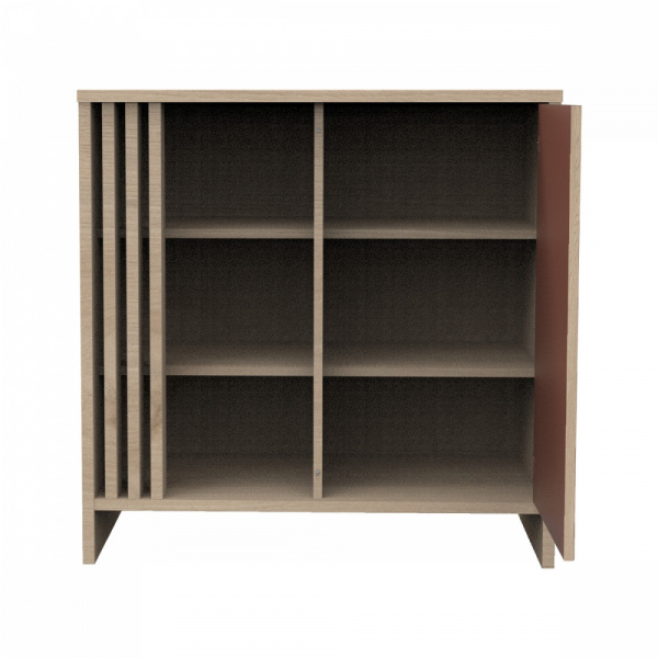 Commode porte et niches terracotta tokyo Sauthon meubles