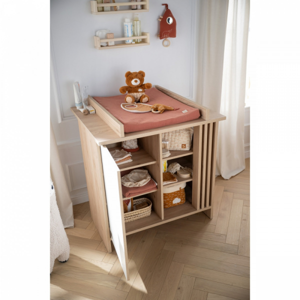 Commode porte et niches blanche tokyo Sauthon meubles