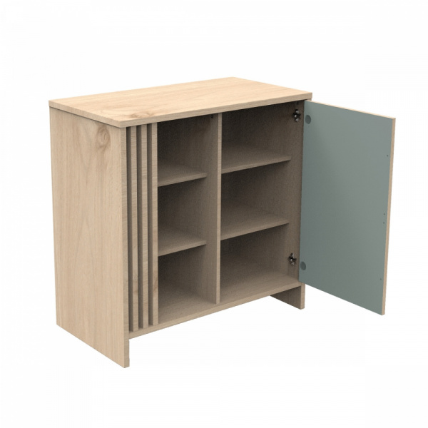 Commode porte et niches sauge tokyo Sauthon meubles