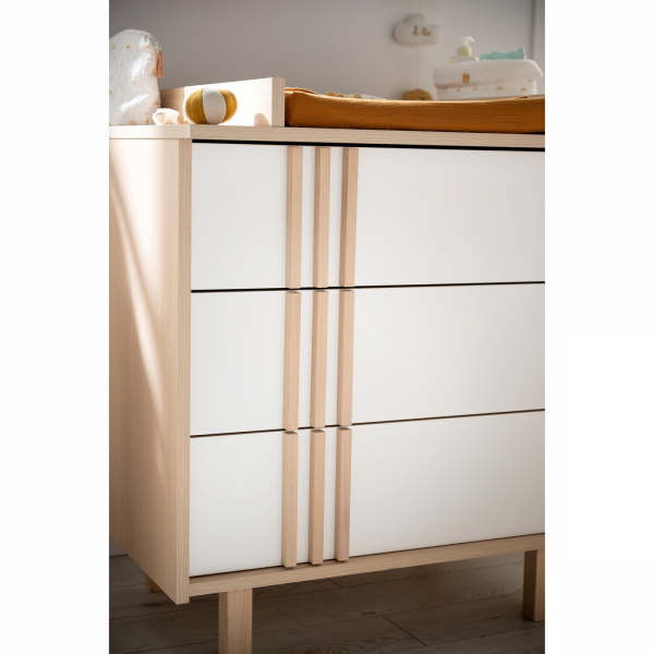 Commode 3 tiroirs nature Sauthon meubles