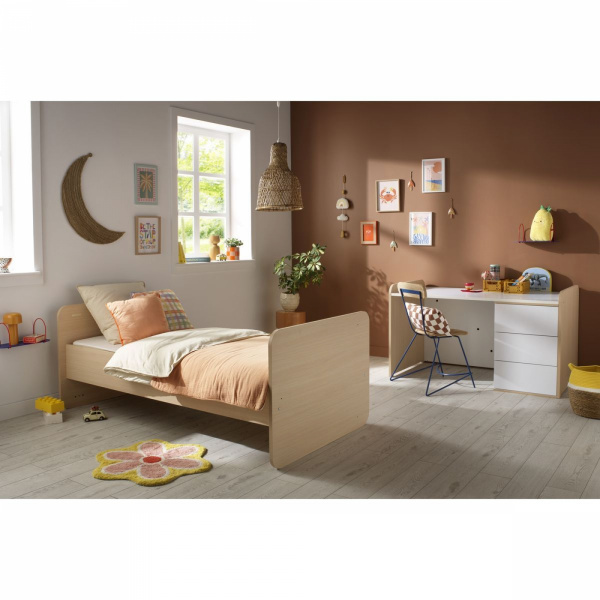 Lit bébé combiné évolutif 70x140cm balloon Sauthon meubles