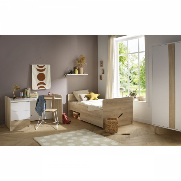 Lit bébé combiné évolutif 70x140cm paloma Sauthon meubles