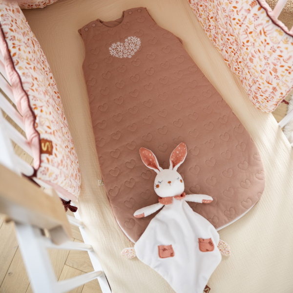 Gigoteuse hiver 0-6 mois petit coeur rose Sauthon baby deco