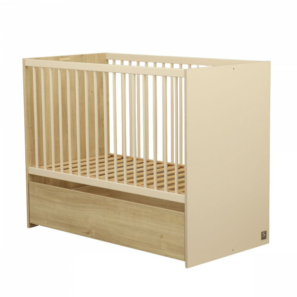 Tiroir sur roulettes pour lit transformable melinee Sauthon meubles