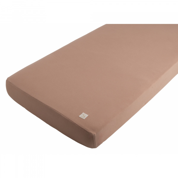 Lot de 2 drap housse uni petit coeur Sauthon baby deco