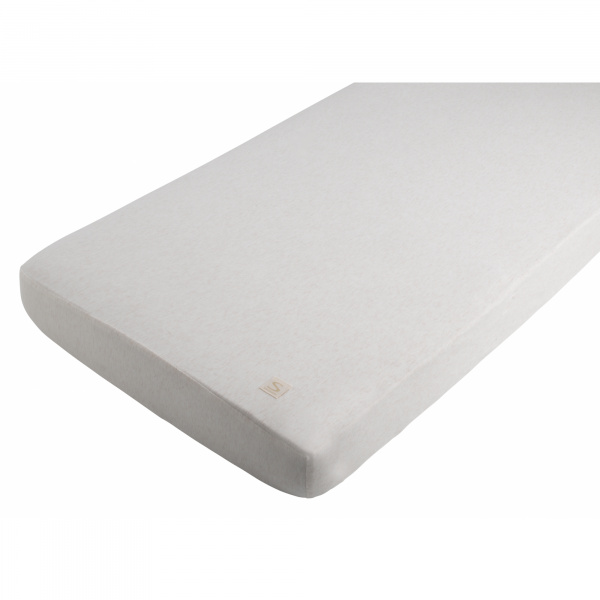 Lot de 2 drap housse uni petit nuage Sauthon baby deco