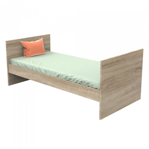 Chambre trio lit évolutif bébé combiné 70x140 cm en 140x200 cm + armoire + commode nova gris volcan Sauthon meubles