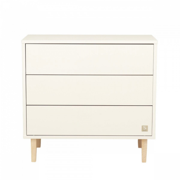 Chambre bébé duo lit 60x120cm + commode 3 tiroirs paloma + plan à langer offert Sauthon meubles