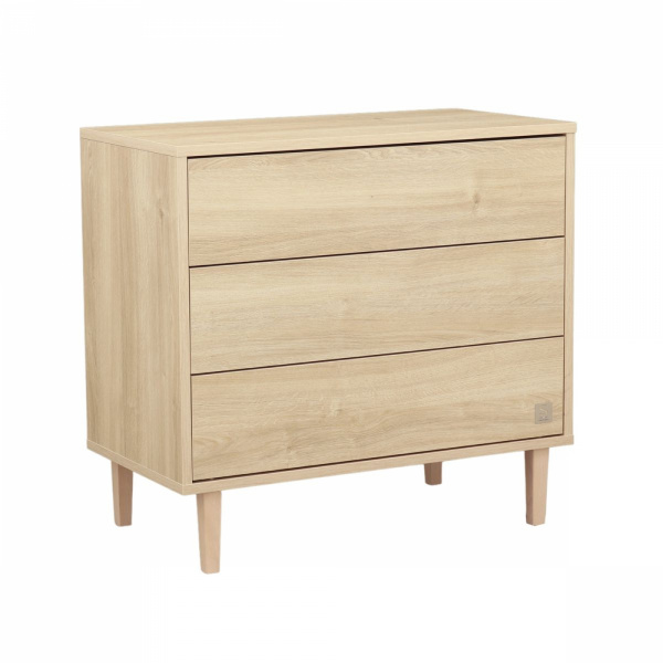 Chambre bébé duo lit 60x120cm + commode 3 tiroirs paloma bois + plan à langer offert Sauthon meubles