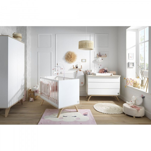Commode + plan à langer petit modèle serena Sauthon meubles