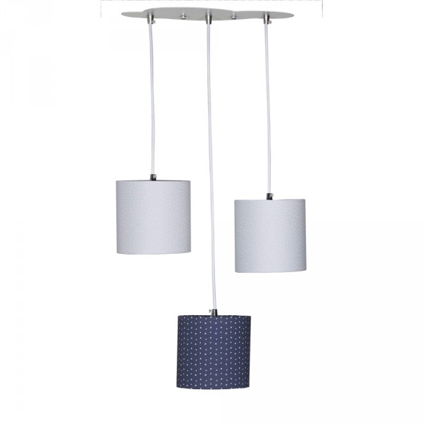 Suspension lumineuse trio merlin Sauthon baby deco
