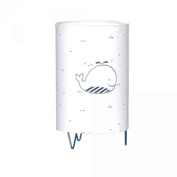 Lampe de chevet blue baleine Sauthon baby deco