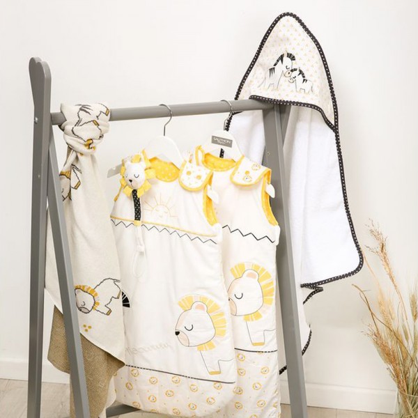 Attache sucette pluche et pompon Sauthon baby deco