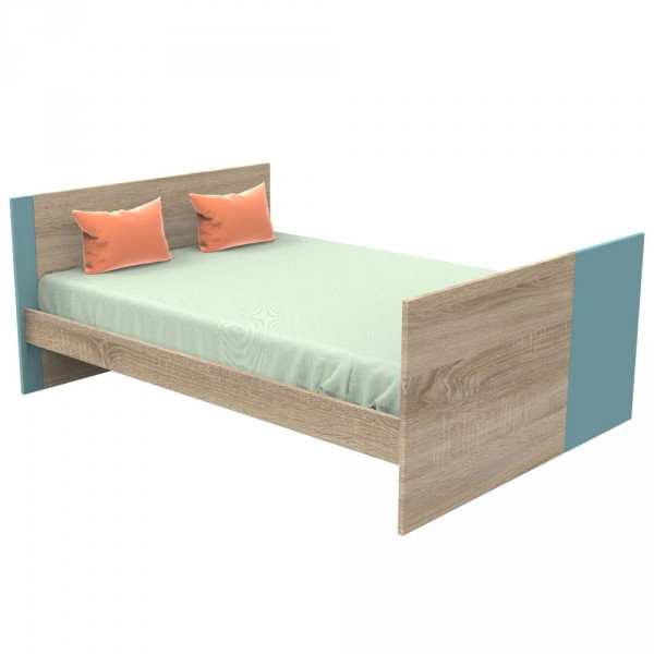 Chambre trio lit combiné évolutif70x140en140x190+commode+armoire nova argile douce Sauthon meubles