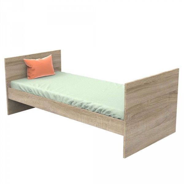 Chambre trio lit combiné évolutif70x140en140x190+commode+armoire nova argile douce Sauthon meubles