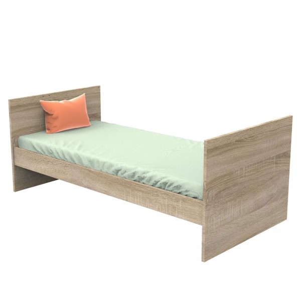 Chambre trio lit combiné évolutif 70x140 en 140x190 + commode + armoire nova rose canyon Sauthon meubles