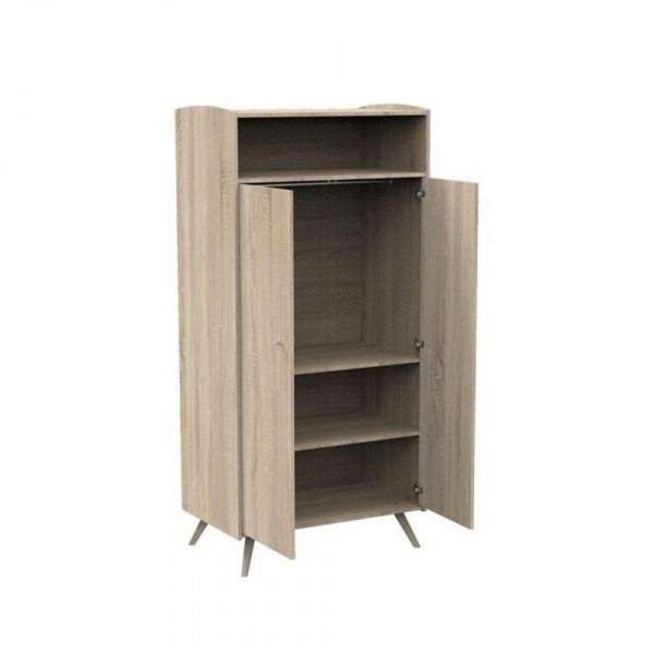Chambre trio lit bébé 70x140 + armoire + commode access bois + plan à langer offert Sauthon meubles