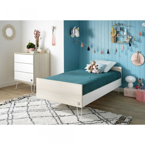 Lit junior 90x190 cm happy Sauthon meubles