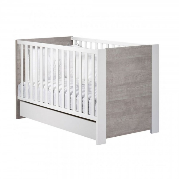 Tiroir de lit évolutif bébé 70x140 cm loft bois Sauthon meubles