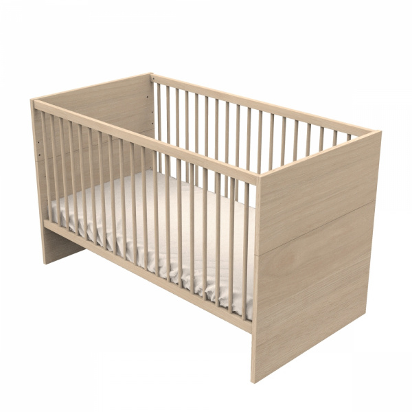 Chambre bébé duo lit 70x140cm + commode blanche tokyo + plan à langer offert Sauthon meubles