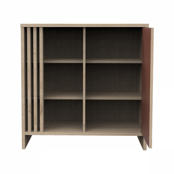 Chambre bébé duo lit 70x140cm + commode terracotta tokyo + plan à langer offert Sauthon meubles