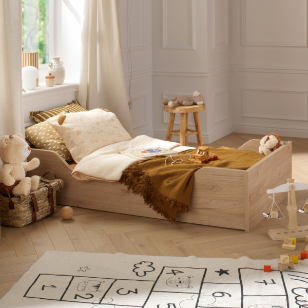 Chambre bébé trio lit 70x140cm + commode + armoire sauge tokyo + plan à langer offert Sauthon meubles