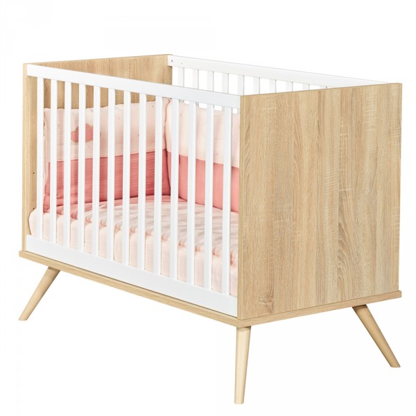 Lit bébé 60x120cm seventies Sauthon meubles